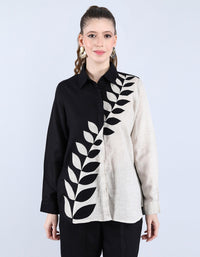 Beige and Black Diagonal set | Linen Bloom