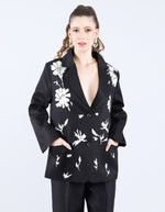 Black linen Blazer | Linen Bloom