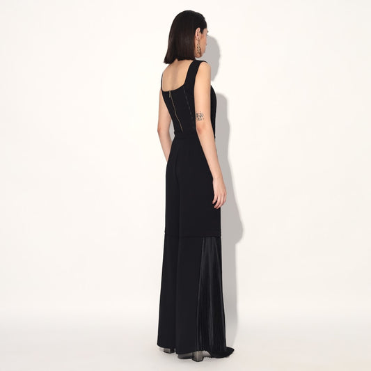 Asuka pleated pants - Black | Linetribe