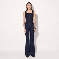 DENIM FLARE PANTS - BLUE | Linetribe