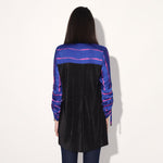 Ivy shibori stripe shirt - Pink Purple | Linetribe