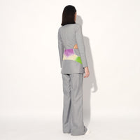 COSMIC CUT AWAY PANT SUIT - Grey | Linetribe