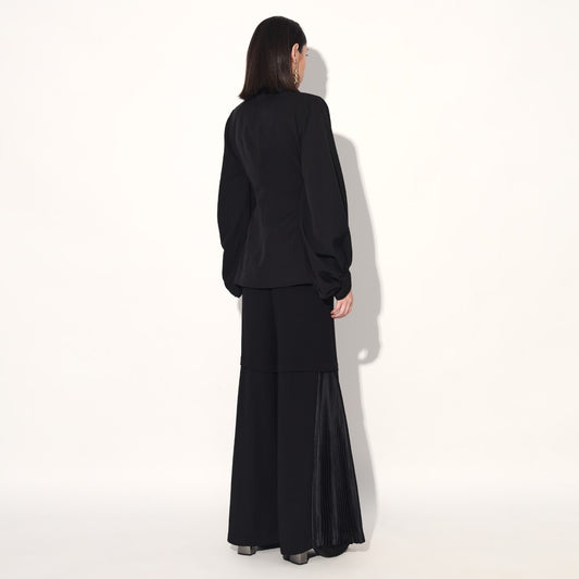 Asuka pleated pants - Black | Linetribe