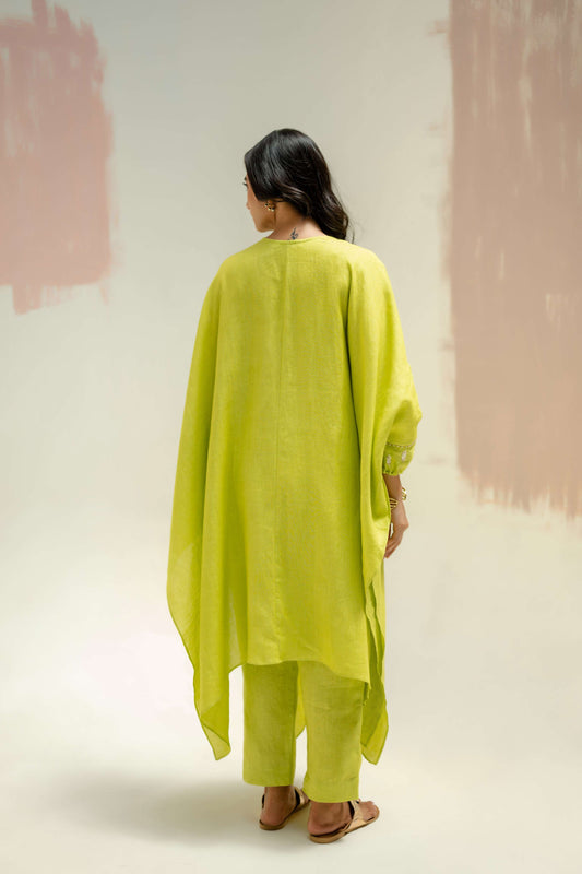 Moroccan Star Kaftan with Pants - Neon | Prahnaaya