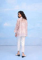 HIBISCUS MOTIF(FROSTED LILAC) | Couche by Anandini