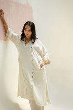 Aaram Choga Kurta with Pants - White | Prahnaaya