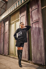 Black Triangle Geometric Shirt / Co-ord Set | Puja Agarwal