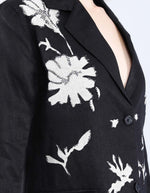 Black linen Blazer | Linen Bloom