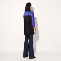 Ivy shibori stripe shirt - Pink Purple | Linetribe