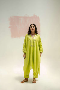 Moroccan Star Kaftan with Pants - Neon | Prahnaaya