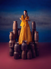 Aadrika- Yellow Lehnga | 5Elements