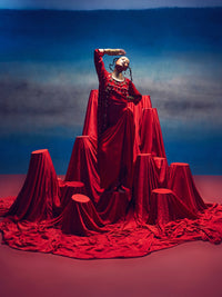 Malini Red Bandhini | 5Elements