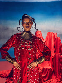 Malini Red Bandhini | 5Elements