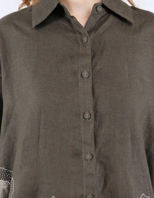 Linen Olive Patti set | Linen Bloom
