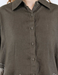 Linen Olive Patti set | Linen Bloom