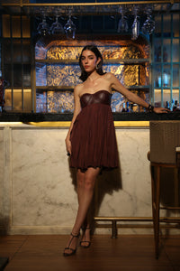 Wine berry dress | Khushbu Rathod
