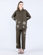 Linen Olive Patti set | Linen Bloom