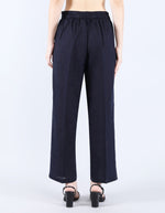 Navy Set With Patch Embroidery | Linen Bloom