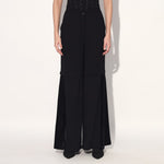 Asuka pleated pants - Black | Linetribe