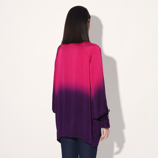 Hanako ombre top - Pink Purple | Linetribe