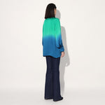 Hanako ombre top - Green Blue | Linetribe