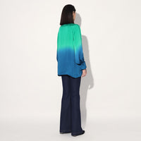 Hanako ombre top - Green Blue | Linetribe