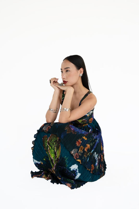 Blue lily dress | AMKA