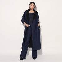 UTOPIA DENIM TRENCH COAT - BLUE | Linetribe