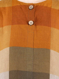 Linen Mustard and Blue Tunic | Linen Bloom