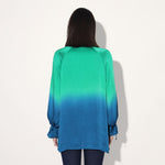 Hanako ombre top - Green Blue | Linetribe