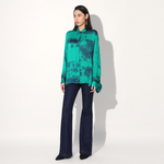 Orelia balloon sleeve shirt - Green | Linetribe