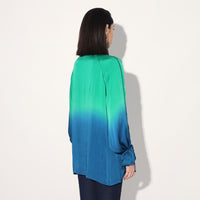 Hanako ombre top - Green Blue | Linetribe