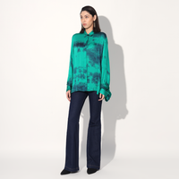 Orelia balloon sleeve shirt - Green | Linetribe