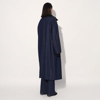 UTOPIA DENIM TRENCH COAT - BLUE | Linetribe