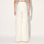 Asuka pleated pants - White | Linetribe