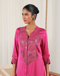 Anila Pink Applique Co-ord Set | AMBR