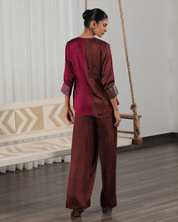 Apa Satin Co-ord Set | AMBR