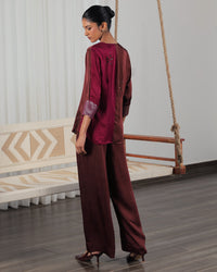 Apa Satin Co-ord Set | AMBR