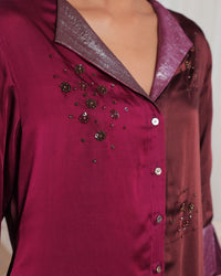 Apa Satin Co-ord Set | AMBR