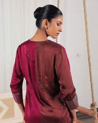 Apa Satin Co-ord Set | AMBR