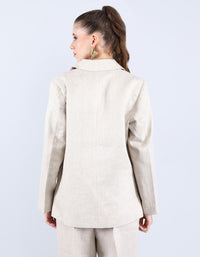 Beige Linen Blazer | Linen Bloom