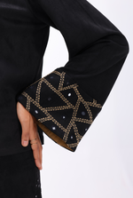 Black Shisha Bell-sleeve Top | AMBR