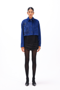 Blue Zardozi Jacket | AMBR