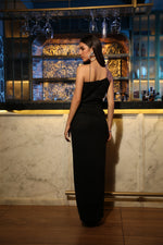 Obsidian fleur dress | Khushbu Rathod