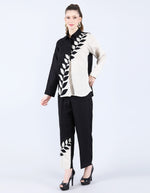 Beige and Black Diagonal set | Linen Bloom