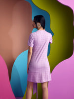 BLUE BOMBAY JERSEY DRESS IN NEBULA | CUIN
