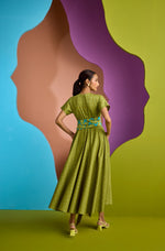 BIAS CUT DRESS IN NEBULA | CUIN