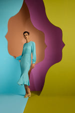 FIELD MIDI DRESS IN NEBULA | CUIN