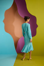 FIELD MIDI DRESS IN NEBULA | CUIN