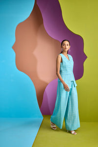 BROAD BELT PANT IN NEBULA | CUIN